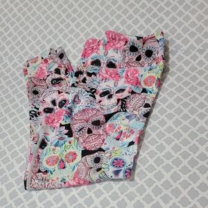 Colorful Skull Print Women's Leggings